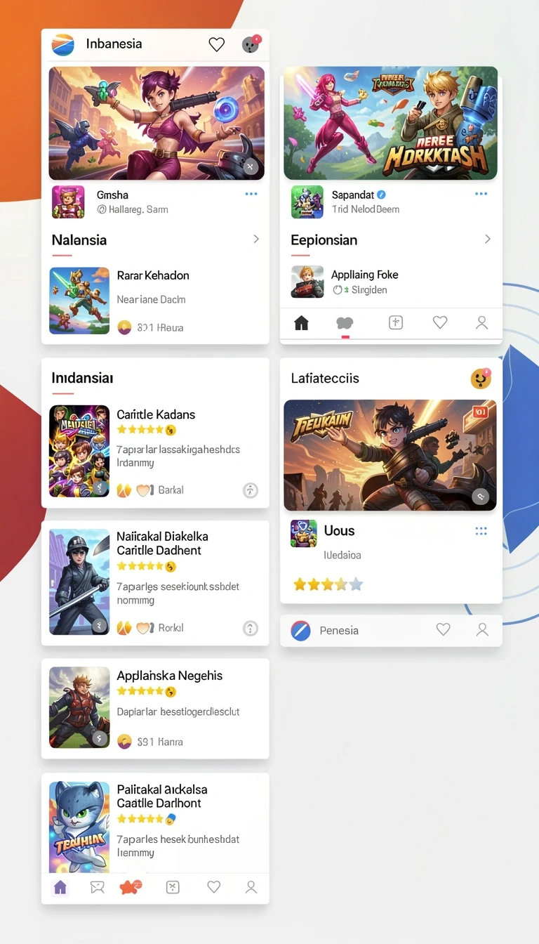Beragam pilihan permainan menarik dalam aplikasi mamen123 App APK Terbaru.